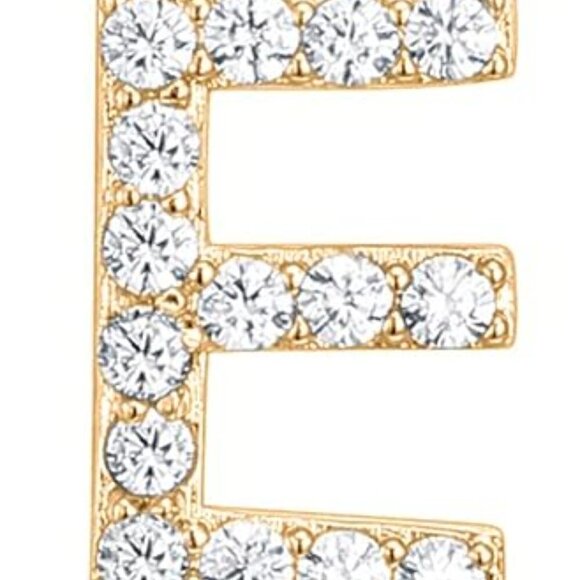 14K Yellow Gold Initial Necklace Letter Dainty Diamond Gift Present A - O - Picture 6 of 16